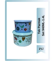 Tupperware Tek Parmak Yılbaşı 2'Li Set 940Ml, 1.4L