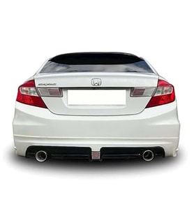 Civic FB7 Mugen RR Arka Ek Mat Siyah Sağ Sol Tek Egzoz Çıkışlı 2012 2013 2014 2015 2016
