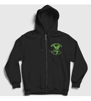 Presmono Unisex Siyah Getcha Dimebag Darrell Pantera Fermuarlı Kapüşonlu Sweatshirt 542700tt
