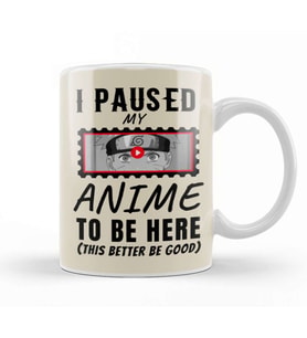 Sarcasm Funny Anime And Manga Otaku Lover Gift Kupa Bardak Porselen