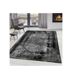Rovigo Home Dijital Baskı Yıkanabilir Kaymaz Taban Salon Halısı RVG1587-SD278 50x80 cm (Gri)