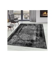 Rovigo Home Dijital Baskı Yıkanabilir Kaymaz Taban Salon Halısı RVG1587-SD278 50x80 cm (Gri)