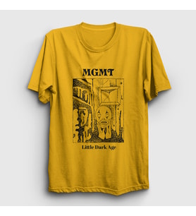 Presmono Unisex Sarı Little Dark Age Rock Mgmt T-Shirt 490347tt (Sarı)