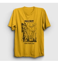 Presmono Unisex Sarı Little Dark Age Rock Mgmt T-Shirt 490347tt (Sarı)