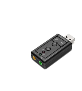 USB Harici Ses Kartı 7.1 - Siyah HDX5255