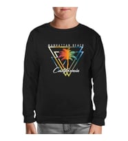 California Beach Siyah Çocuk Sweatshirt
