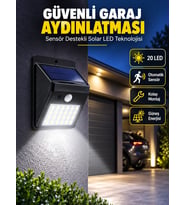 Kablo Gerektirmeyen Solar Led Bahçe Ve Veranda Işığı Yeni Nesil