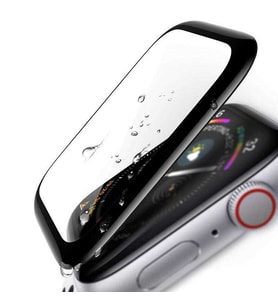 Apple Watch 42mm 1/2/3 (11/10nesil değildir) Full Yapışkanlı Cam Ekran Koruyucu (Siyah)