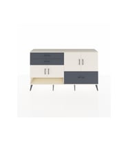 Arges Konsol 3 Raflı 3 Çekmeceli 4 Kapaklı 176x30x99 Aytaşı-Aytaşı/Antrasit
