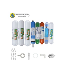 Purefer kapalı Kasa Su Arıtma Cihazlarına Sertifikalı 8li Pallas mebran  mineral+alkalili+detox