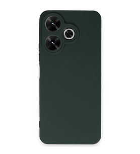 Redmi 13 4G Kılıf First Silikon - Koyu Yeşil