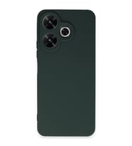 Redmi 13 4G Kılıf First Silikon - Koyu Yeşil