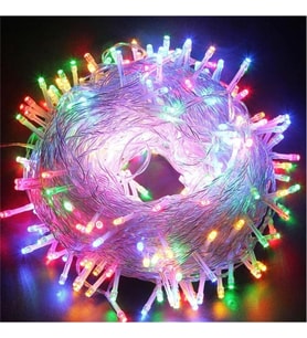 10m 100 Led Boncuk Lamba Rgb Işık Şeffaf Kablo Mz-18-1