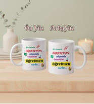 Kişiye Özel Öğretmen Öğrenci Kupa Bardak Her Başarılı Bir Öğrencini Arkasında