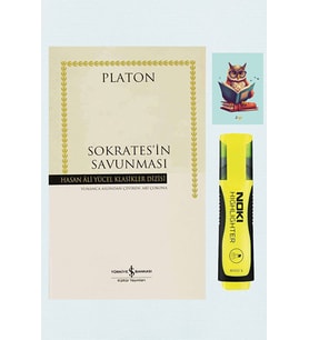 Sokrates'in Savunması -Hasan Ali Yücel Klasikleri 9786053607021 -Sarı Fosforlu Kalem - defterli Seti (Renksiz)