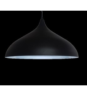 MYLİGHTS MODERN  SİYAH  İÇİ  GÜMÜŞ  METAL SARKIT AVİZE 45 CM EN