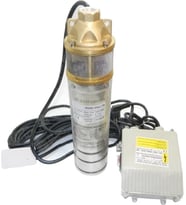 Yıldız Su 1 Hp-220V-Motorlu 4" Derinkuyu Preferikal Dalgıç Pompa+20 Mt. Yassı Kablo+Pano