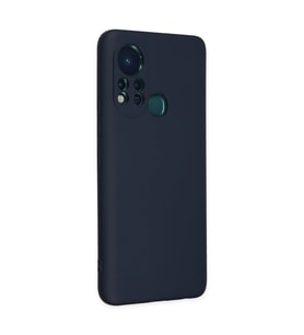 İnfinix Hot 11s Kılıf Nano İçi Kadife Silikon - Lacivert