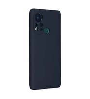 İnfinix Hot 11s Kılıf Nano İçi Kadife Silikon - Lacivert