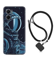 Xiaomi Redmi Note 11E Kılıf Resimli Boyun Askılı İpli Desenli Silikon Series Astro 1870