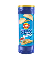 Lays Stax Salt & Vinegar Potato Crisps 156 g