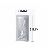 13.56 Mhz Ntag213 Nfc Rfid Etiket Transparan Manyetik Sticker Proximity Göstergeç