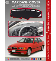 BMW E36 (1990-2000) Torpido Örtüsü Ön Göğüs Koruma Torpido Koruma Araca Özel Kaymaz Kolay Montaj