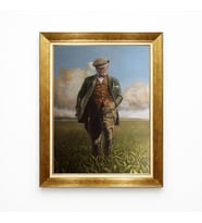 Tablore Atatürk Tablo Tarlada Yürüyen Atatürk Portresi Yağlı Boya Görünümlü Dekoratif Tablo
