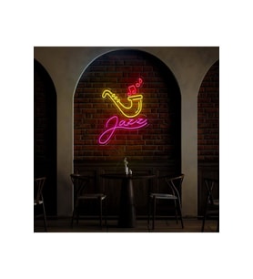 Jazz Yazılı ve Şekilli Neon Tabela