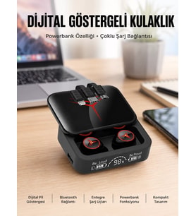 Northcity Kablosuz Bluetooth Kulaklık – IPX6 Su Geçirmez, Dokunmatik Kontrol, 4-5 Saat Pil, Hızlı Şarj Kutulu