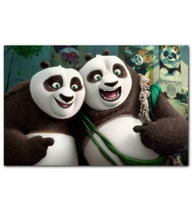 Cakatablo Neşeli Kung Fu Panda 3 MDF Tablo