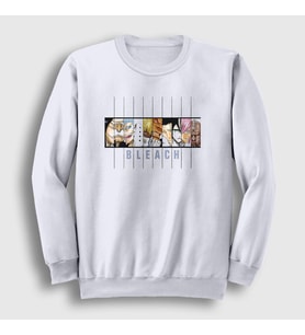 Presmono Unisex Beyaz Espada Anime Bleach Sweatshirt 127351tt