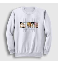 Presmono Unisex Beyaz Espada Anime Bleach Sweatshirt 127351tt