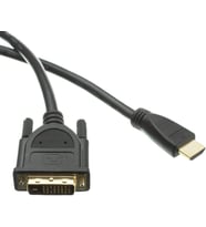 HDMI to DVI 15 Pin Kablo 1.5 Metre Altın Uçlu Yüksek Hızlı Görüntü Aktarım Kablosu Full HD 1080P Destekli Monitör TV Projeksiyon Bağlantı Kablosu Dayanıklı ZR142