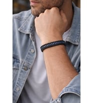 Urban Pulse – Lacivert & Siyah Modern Erkek Bileklik-1385