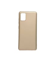 Samsung Galaxy A71 Uyumlu Kılıf Zore Premier Silikon Kapak (Gold)