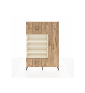 Arges Dolap 11 Raflı 5 Kapaklı 132x30x195 Aytaşı-Çam/Aytaşı