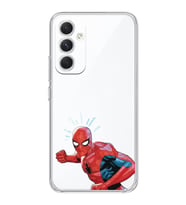 Samsung Galaxy A24 Uyumlu Örümcek Adam Tasarımlı Şeffaf Telefon Kılıfı