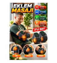 Kablosuz Isıtmalı Titreşimli Eklem Masaj Bandı – Diz, Omuz ve Dirsek İçin 2'li Set