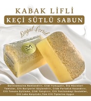 Doğal Kabak Lifli Keçi Sütlü Sabun Cilt Yenilenmesini Destekler Cilt Bariyerini Güçlendirir