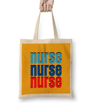 Nurse Gift İdea Funny Saying Quote- Nursing Medical Bez Çanta Uzun Saplı