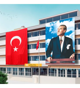300x450 Atatürk Posteri ve Türk Bayrağı Raşel Kumaş-2