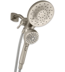 Moen Magnetix Spot Dirençli Fırçalı Nikel Çok Fonksiyonlu El Duşu Ve Yağmur Duşu Combo Manyetik Yerl