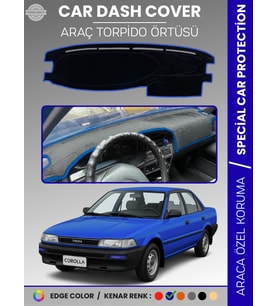 TOYOTA COROLLA (1988-1991) Torpido Örtüsü Panel Halısı Torpido Koruma Tam Uyum UV Koruma Kaymaz