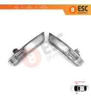 Ford Focus 2007-2020 Mondeo MK4 2007-2015 1872845 1872847 İçin Yan Ayna Sinyali Beyaz Sağ ve Sol