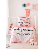 Yenidoğan Kız Bebek Nevresim Takımı %100 Pamuklu  Baby Shower White