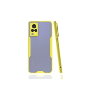 Vivo V21 Kılıf Platin Silikon - Sarı