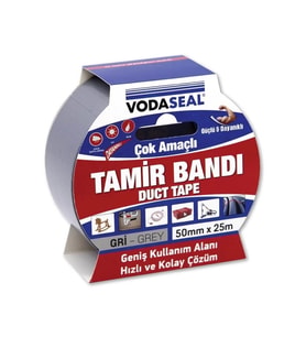 Mey İthalat® Vodaseal Duct Tape Tamir Bandı 50 Mm 25 Metre Gri