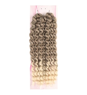 Mulvxprk  Prk02 Nice Bulk Afro Su Dalgası Saç - Küllü Kahve / Platin Ombreli (Mulvix)