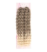 Mulvxprk  Prk02 Nice Bulk Afro Su Dalgası Saç - Küllü Kahve / Platin Ombreli (Mulvix)